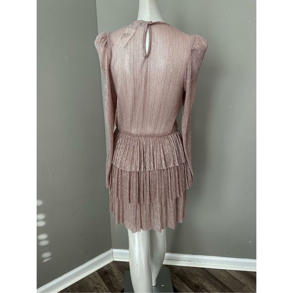 Sabina Musáyev Monique Metallic Minidress $250 - Picture 7 of 8